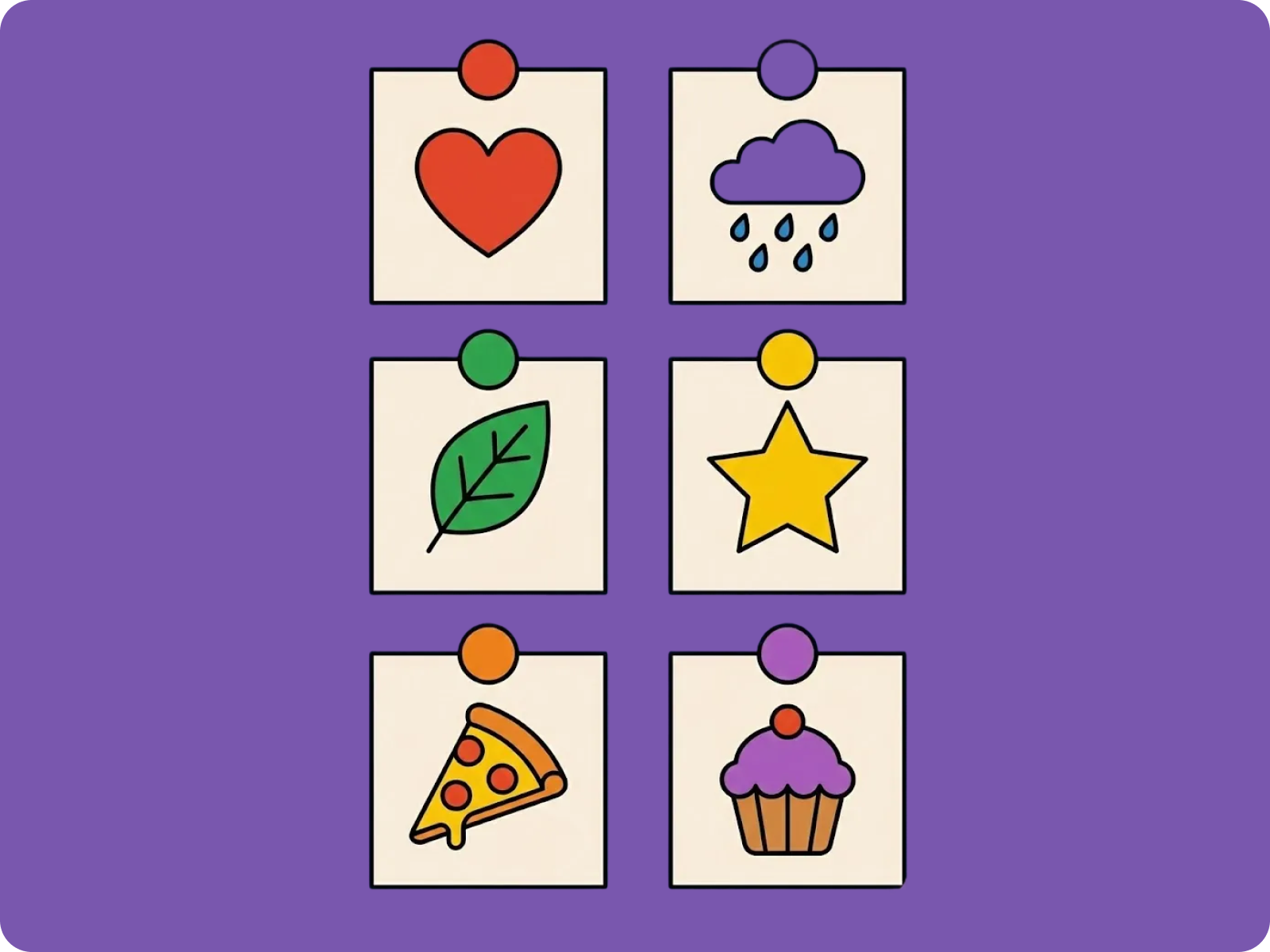 Generated moodboard with 4 unique concepts